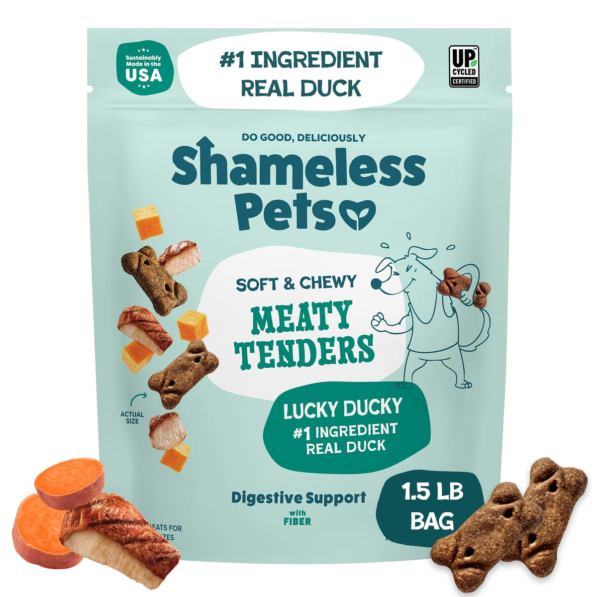 Shameless Pets Bacon Me Crazy Meaty Tenders, Soft Dog Treats, 8oz