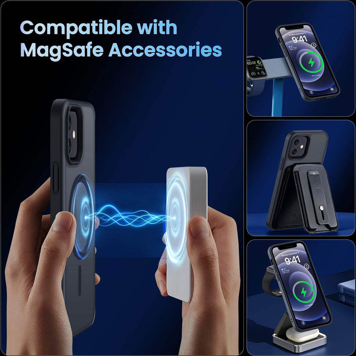 CACOE Magnetic Case for iPhone 17 6.3 inch, Light Purple