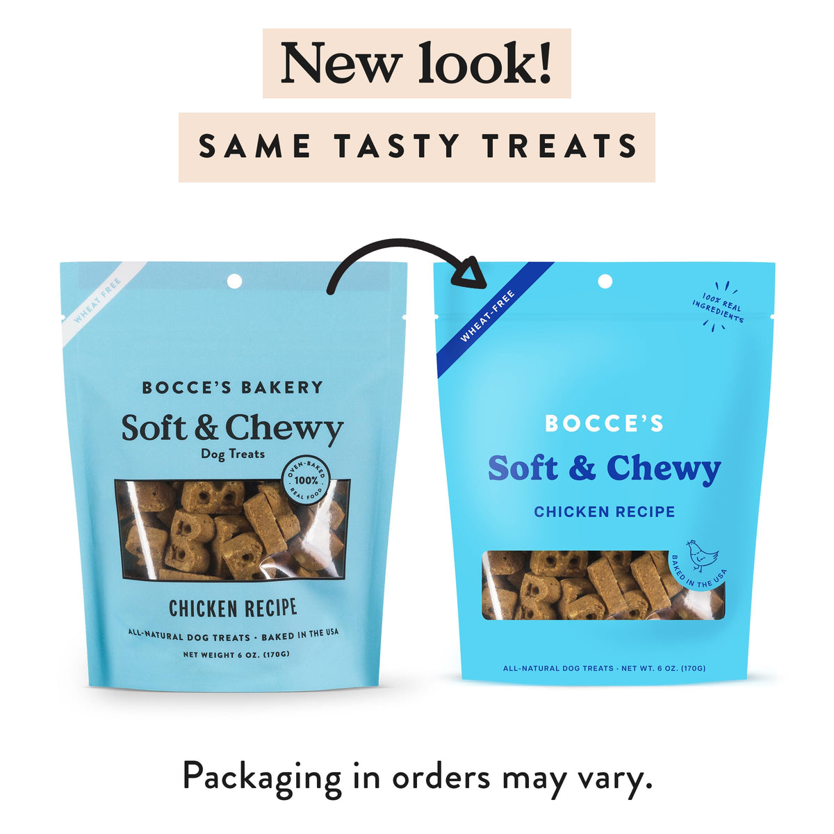 Bocce's Bakery Say Moo Soft & Chewy Dog Treats, Beef & Cheddar Flavor, 6 oz