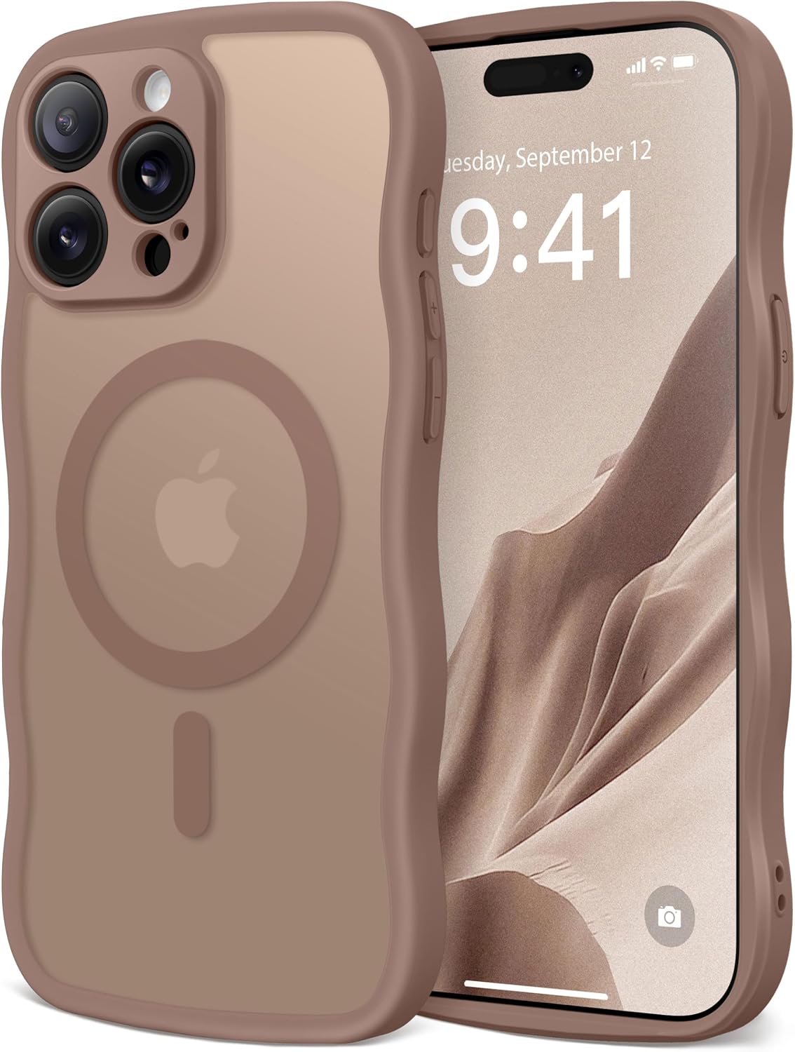 CAPRARO Cute for iPhone 11 Case, Compatible with MagSafe Stone