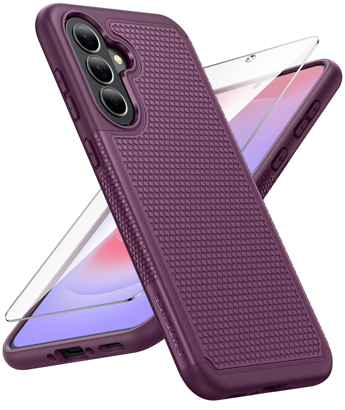 FNTCASE for Google Pixel 9a Case: Green Non Slip Textured