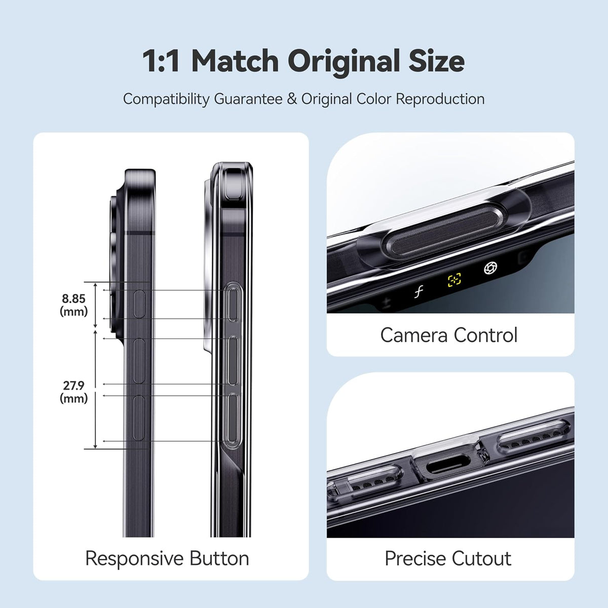 CASEKOO for iPhone Air Case, Crystal Clear, Patented Anti-Yellowing, Slim
