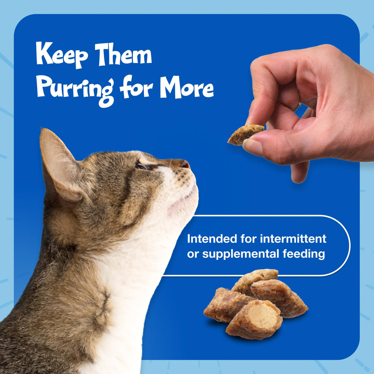 Blue Buffalo Bursts Seafood Crunchy & Creamy Cat Treats, 2 oz, 6 ct