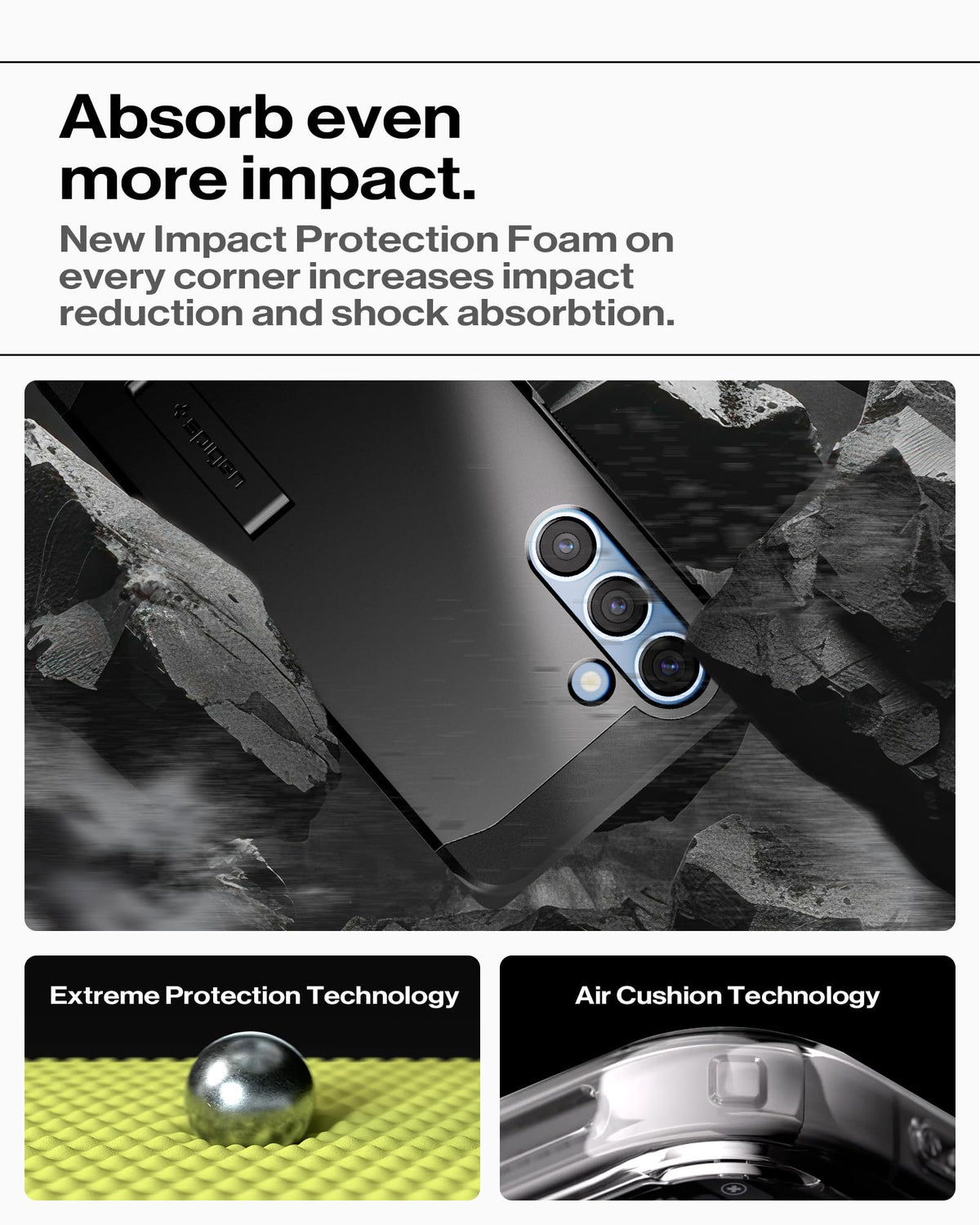 Spigen for Galaxy S26 Case, Tough Armor MagFit [Kickstand] [Compatible with MagSafe] [Military-Grade Protection] - Black