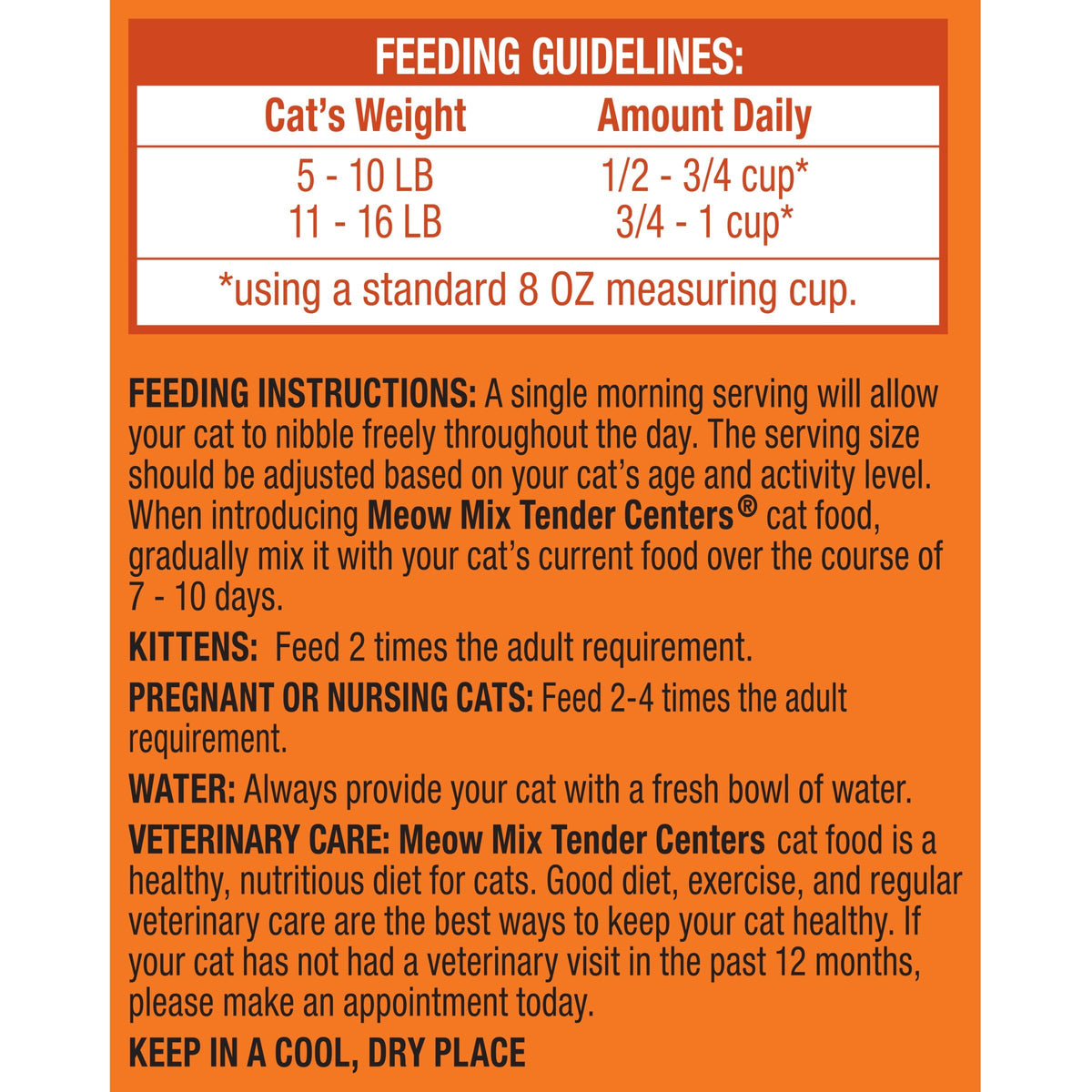 Meow Mix Tender Centers, Dry Cat Food, Salmon & Turkey Flavors, 4 Bags