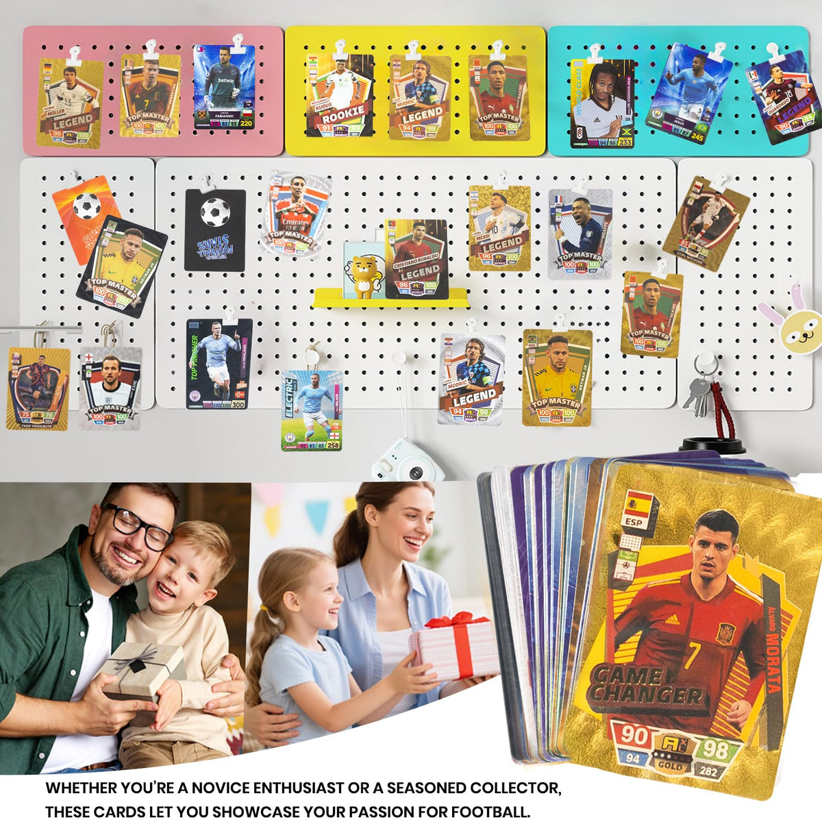 2026 Soccer Trading Cards | 55 Unique Collectible Cards per Box | Premium Paper, for Soccer Fans of All Ages, Ideal for Collecting & Trading (Non-Original) (Multicolors)