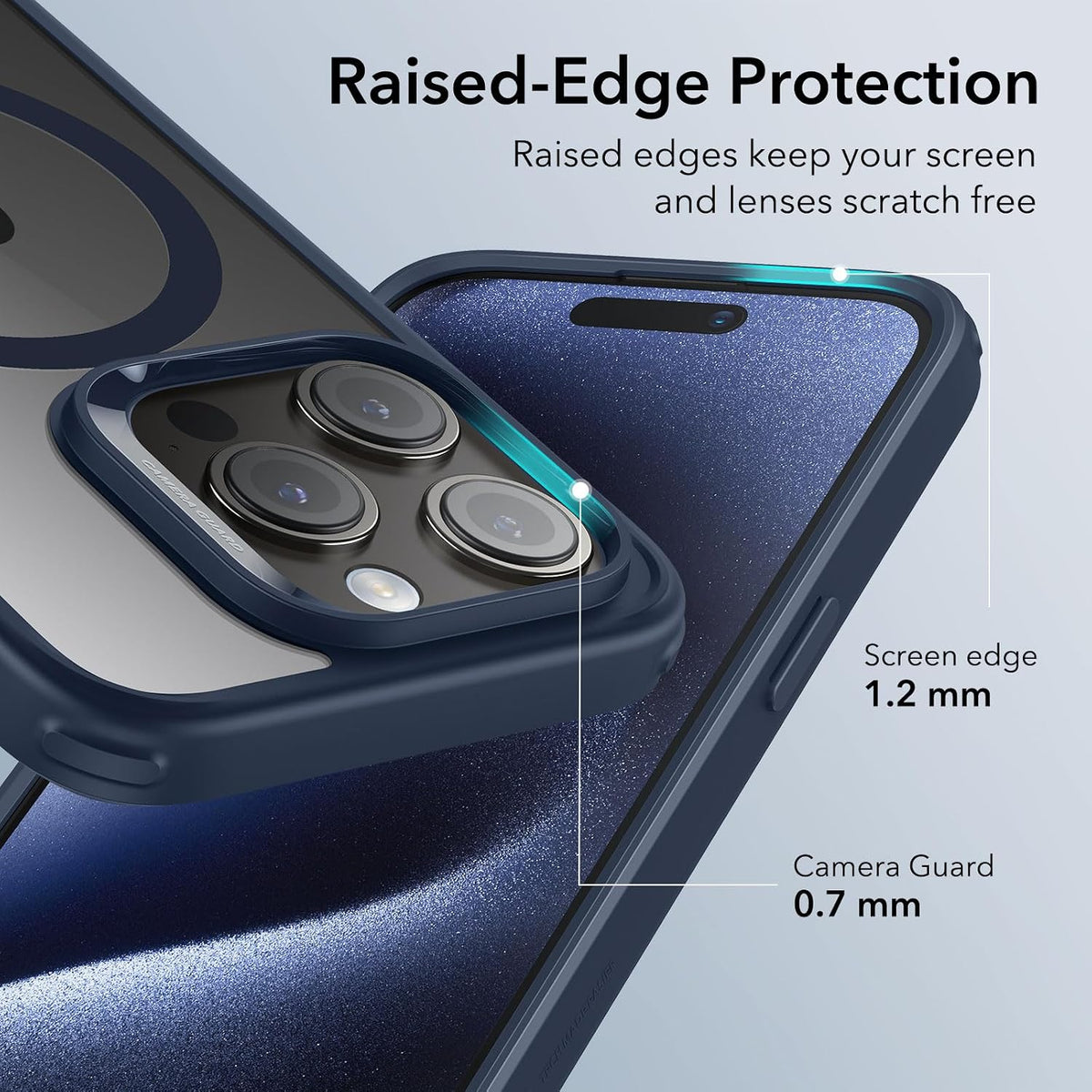 ESR Classic Hybrid for iPhone 15 Pro Max Case, Clear