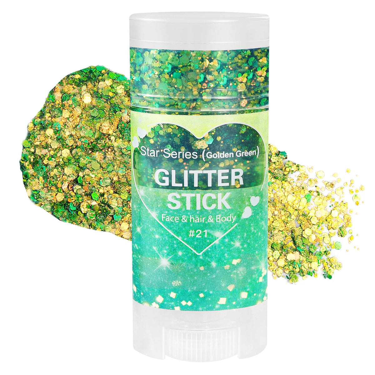Mysense Red Face Hair Body Glitter Stick,Halloween Cosplay Sparkling Sequins Chunky Glitter Makeup,Festival Rave Concert Outfit Accessories for Women Girls Kids