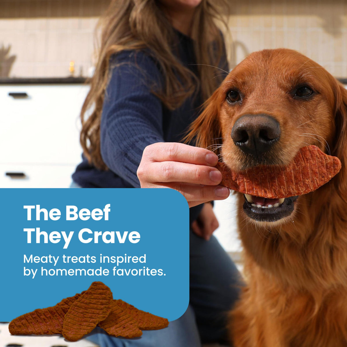 Blue Buffalo Nudges Jerky Cuts Steak Dog Treats, 10 oz