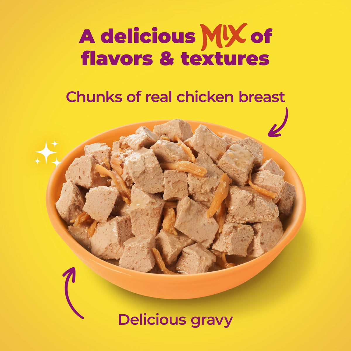 Meow Mix Seafood Favorites, Wet Food Variety Pack, 12 Cups