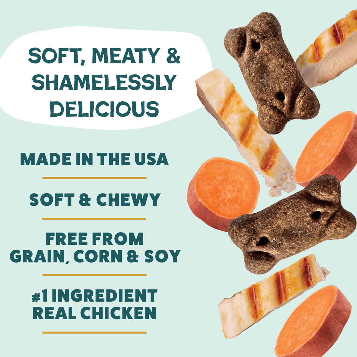 Shameless Pets Bacon Me Crazy Meaty Tenders, Soft Dog Treats, 8oz