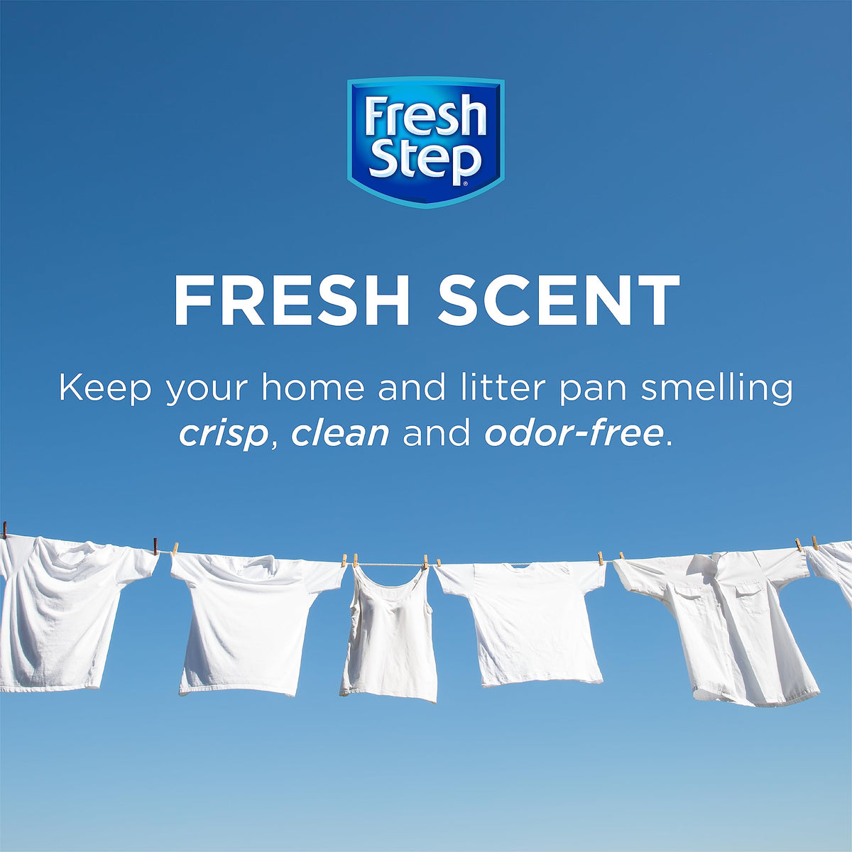 Fresh Step - Cat Litter Deodorizer, Litter Box Crystals, Fresh Scent, 15 oz