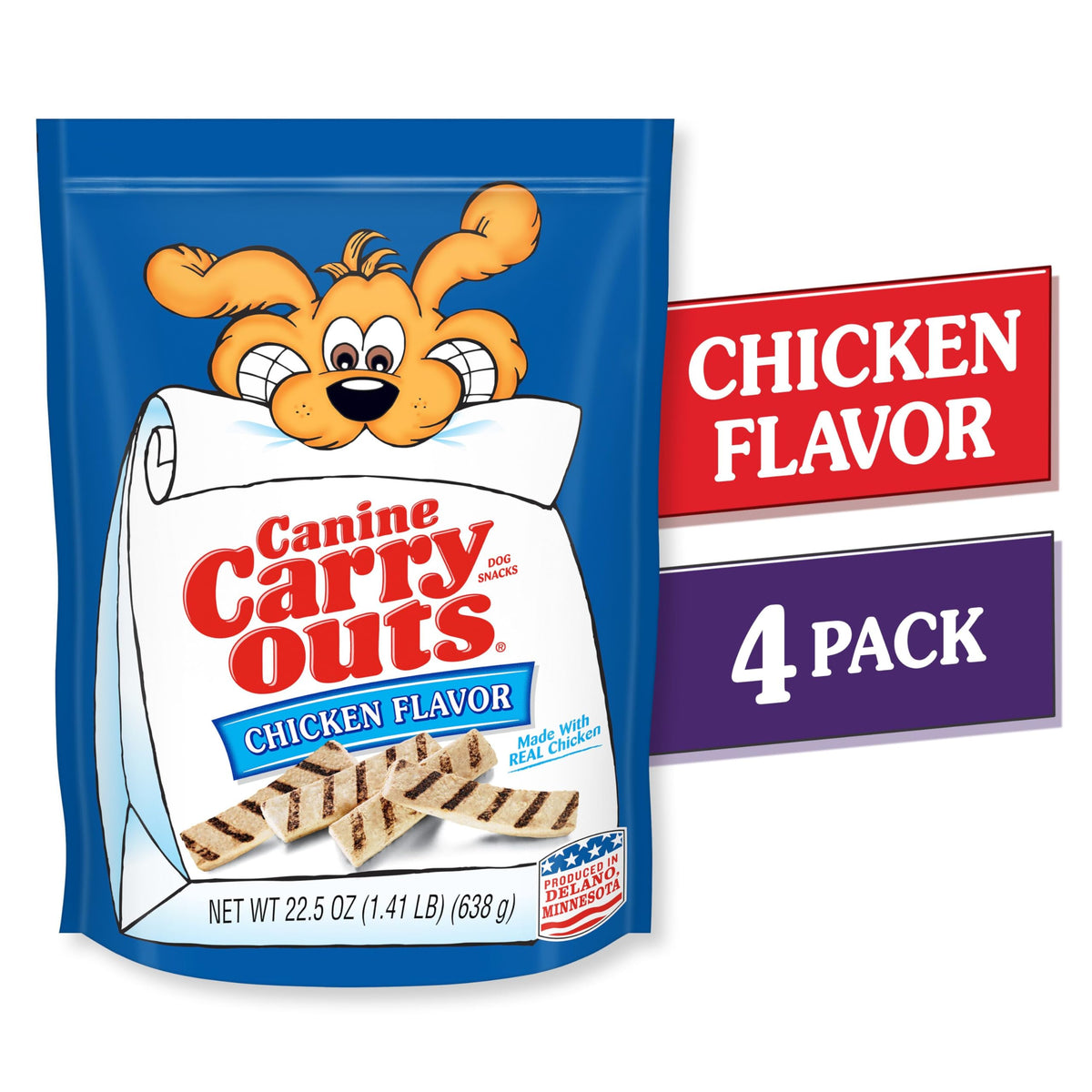 Canine Carry Outs Bacon Flavor Dog Treats, 47 Ounce Bag