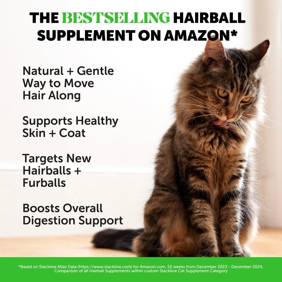 Pet Honesty Vet Backed Hairball Remedy Lickable Puree, Salmon, 20 Ct