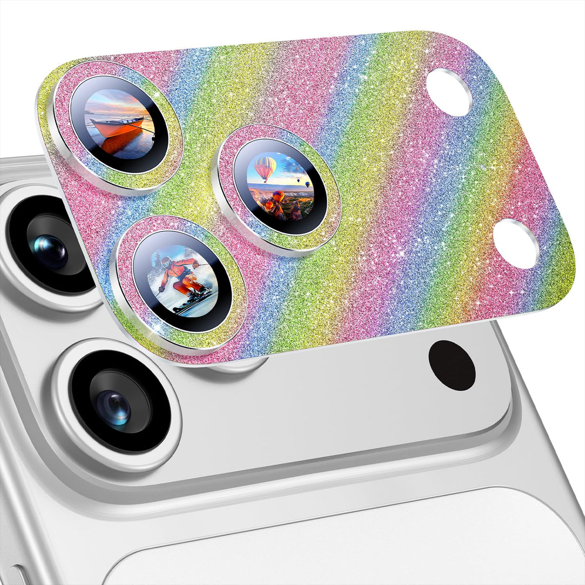 Uyiton for iPhone 18 Pro Camera Lens Protector, Metal Frame Glass Cover