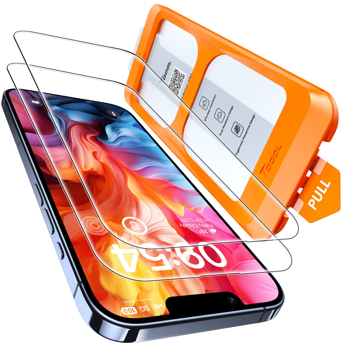 TOCOL for iPhone 17 Screen Protector, Easy Installation