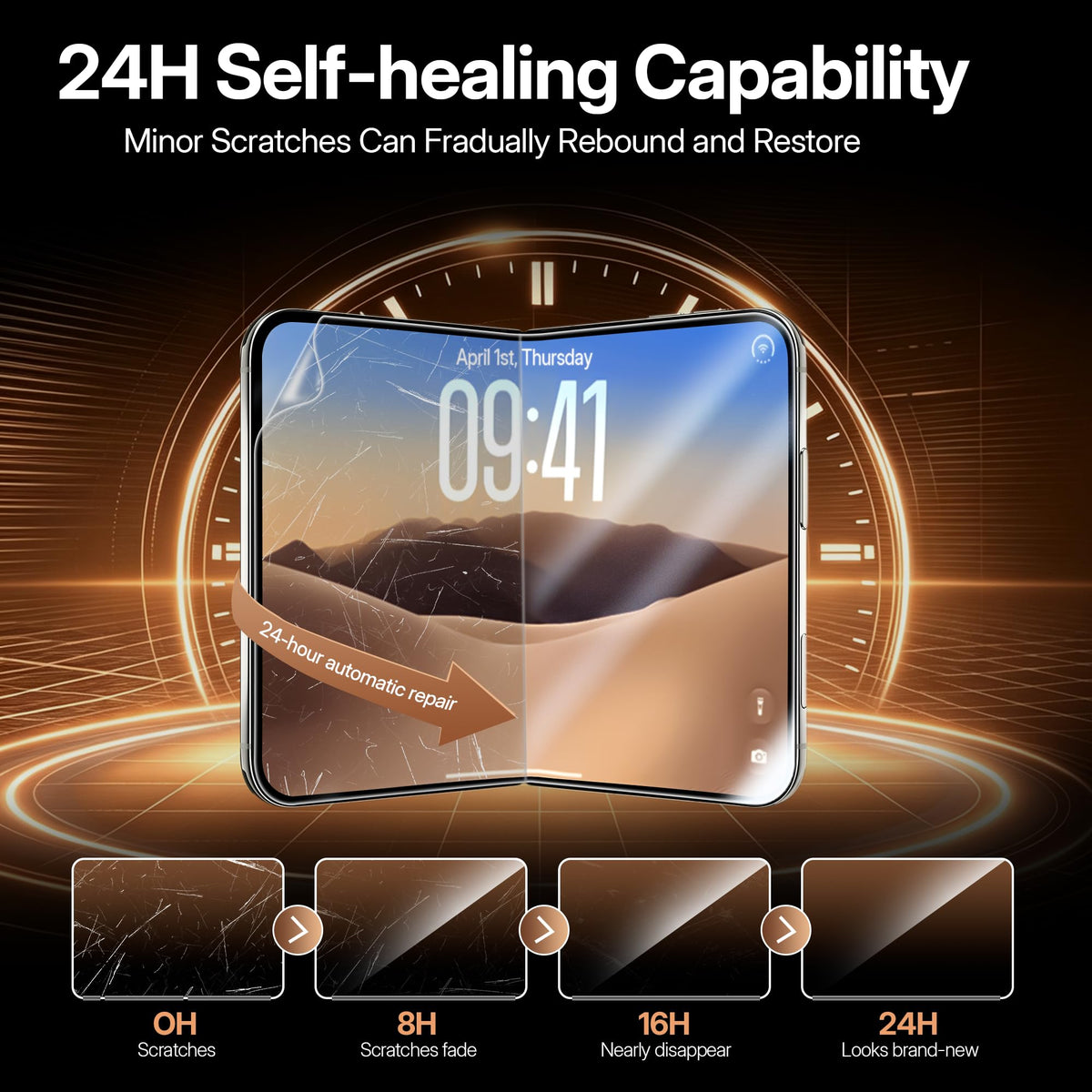 QHOHQ 3 Pack Screen Protector for iPhone 13 Pro 6.1 Inch with 3 Pack Tempered Glass Camera Lens Protector, Ultra HD, 9H Hardness, Scratch Resistant - Case Friendly [Not fit iPhone 13 Pro Max 6.7"]
