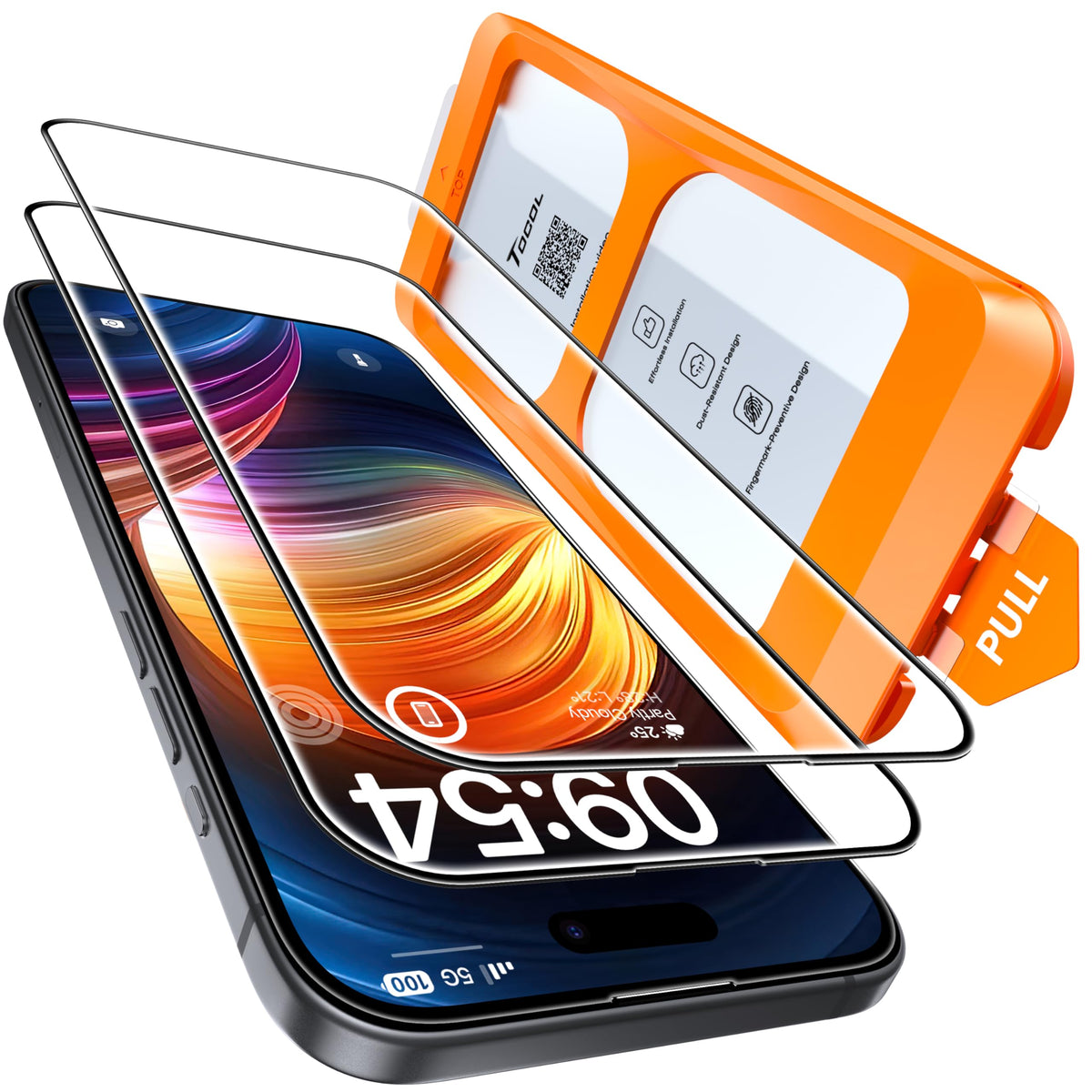 TOCOL for iPhone 17 Screen Protector, Easy Installation