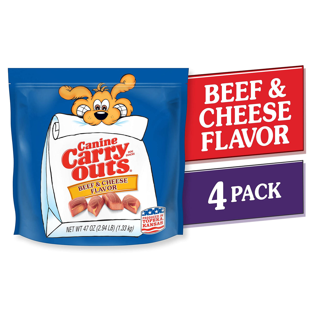 Canine Carry Outs Bacon Flavor Dog Treats, 47 Ounce Bag