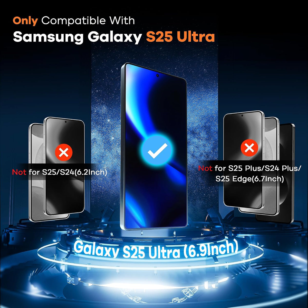 AACL 3-Pack for Samsung Galaxy S26 Ultra Screen Protector Tempered Glass
