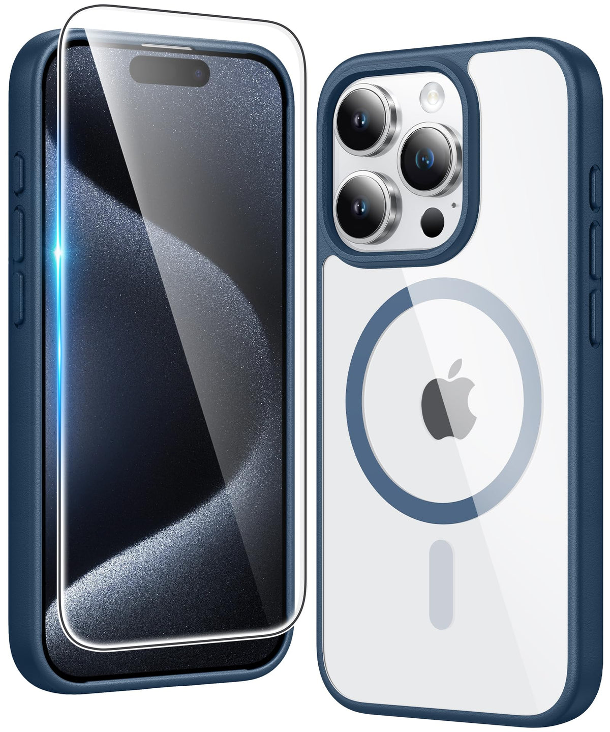 FNTCASE Magnetic for iPhone 15/14/13 Case, Clear