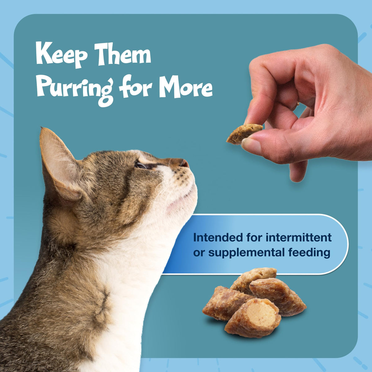 Blue Buffalo Bursts Seafood Crunchy & Creamy Cat Treats, 2 oz, 6 ct