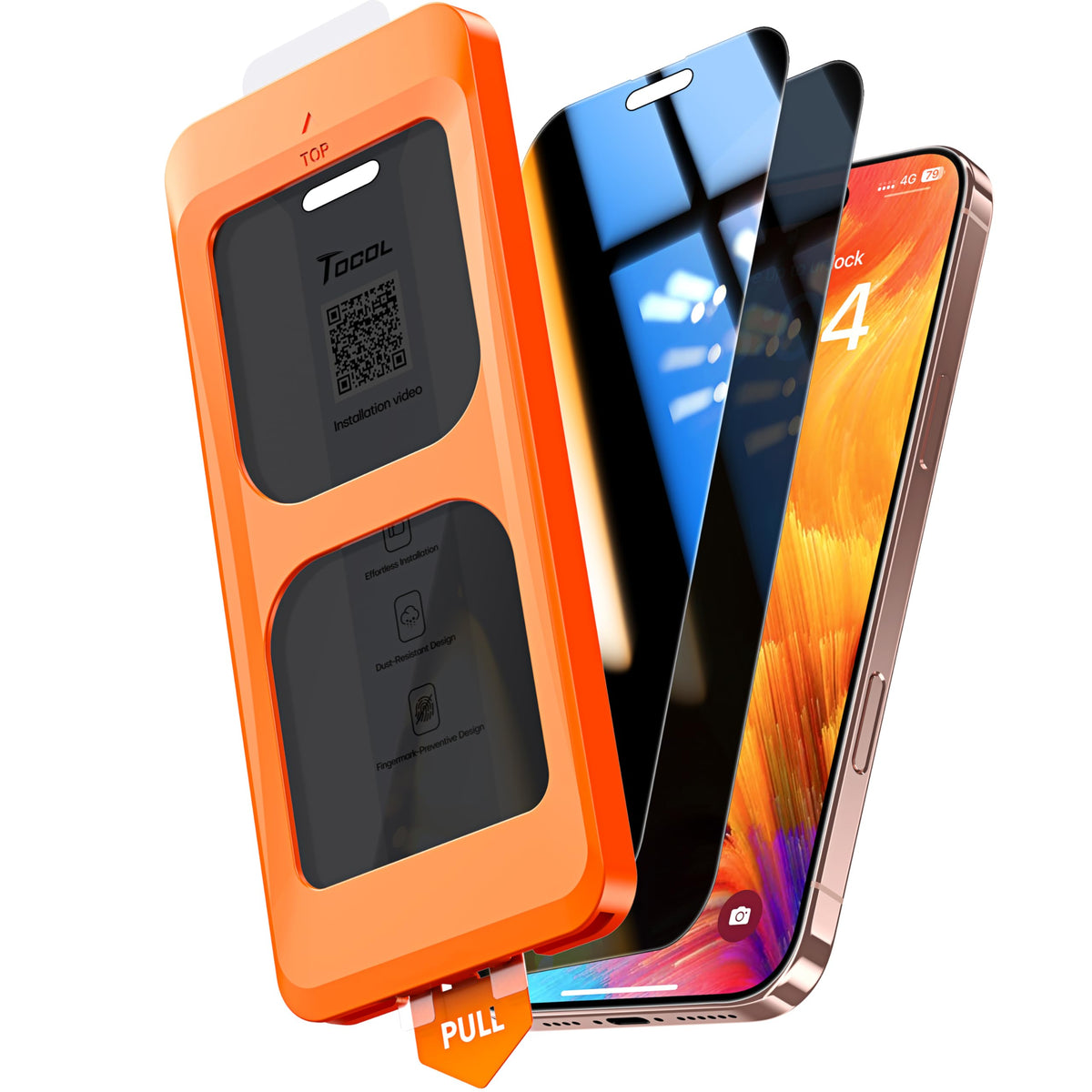 TOCOL for iPhone 17 Screen Protector, Easy Installation