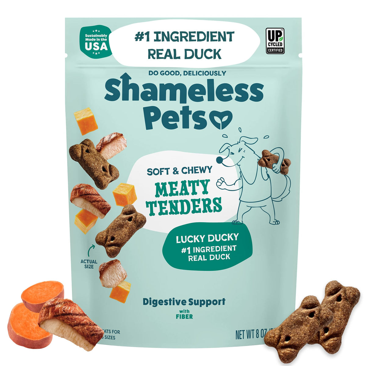 Shameless Pets Bacon Me Crazy Meaty Tenders, Soft Dog Treats, 8oz