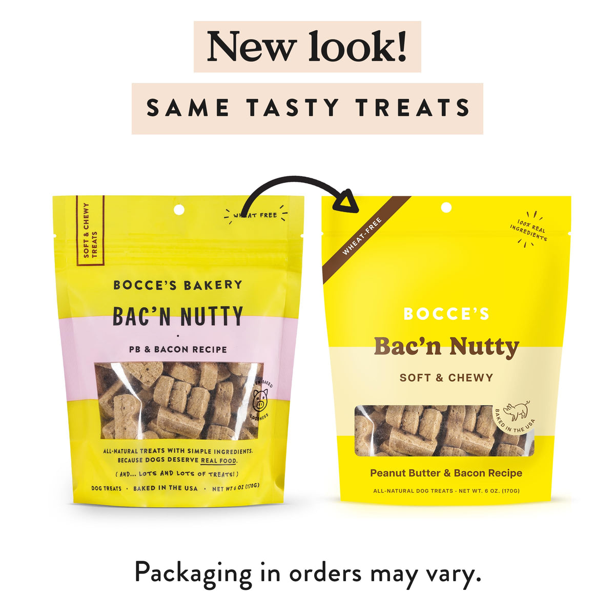 Bocce's Bakery Say Moo Soft & Chewy Dog Treats, Beef & Cheddar Flavor, 6 oz