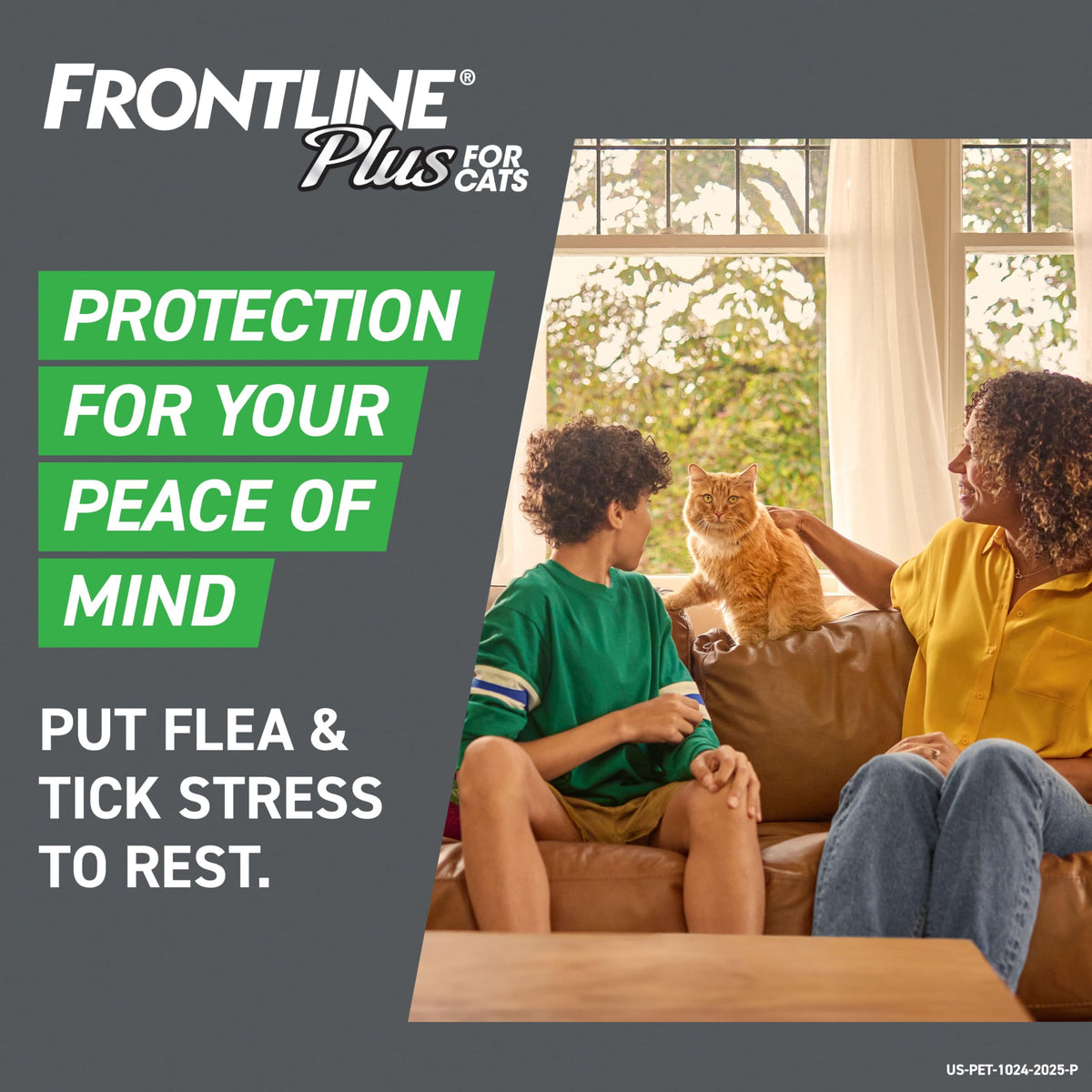 FRONTLINE Plus Flea & Tick Spot Treatment for Cat & Kitten (Green) Count of 6