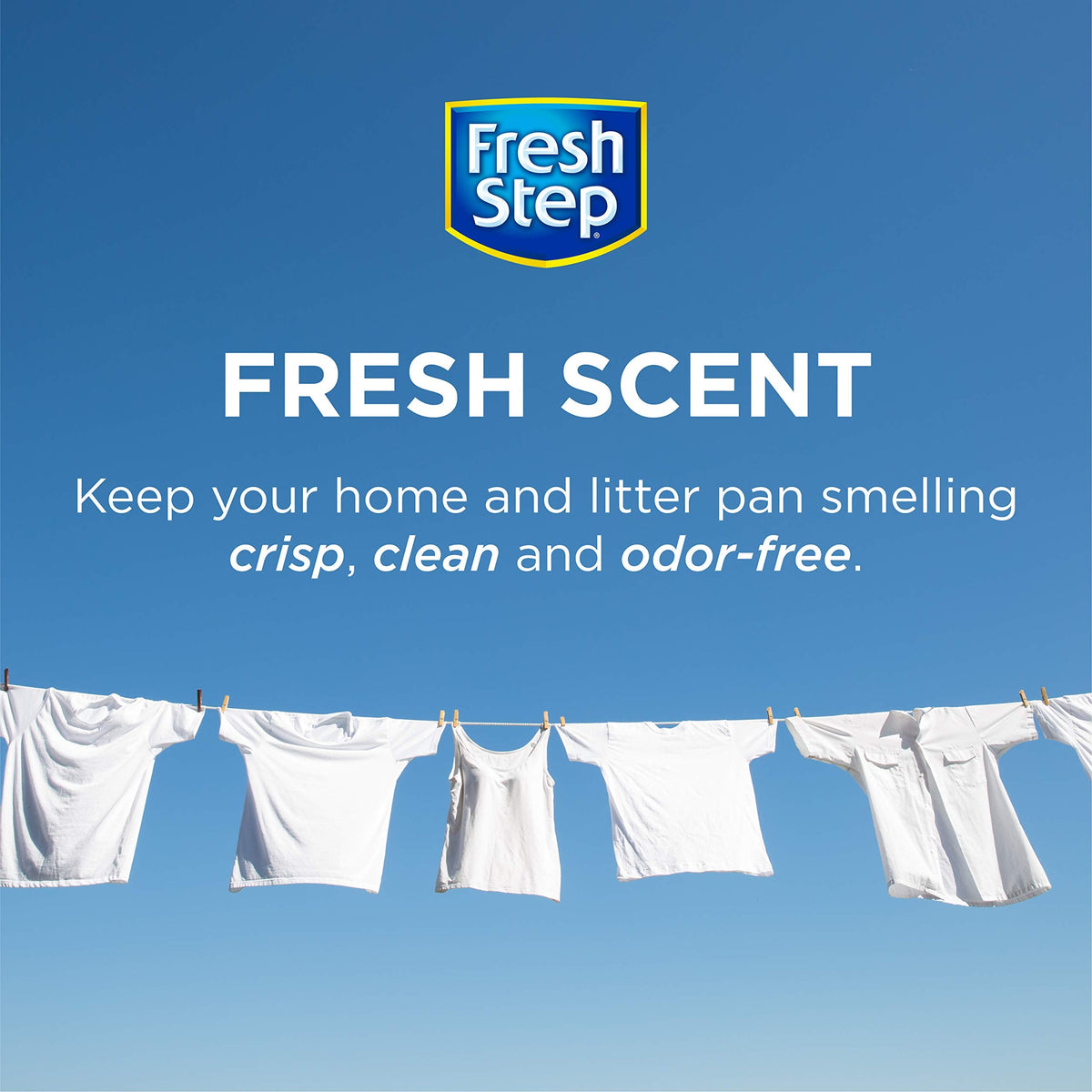 Fresh Step - Cat Litter Deodorizer, Litter Box Crystals, Fresh Scent, 15 oz