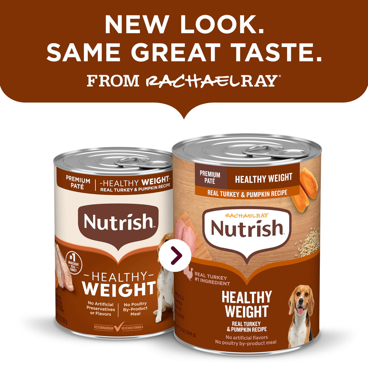 Nutrish Beef Paté Wet Dog Food, 13 oz. Can, 12 Pack (Rachael Ray)