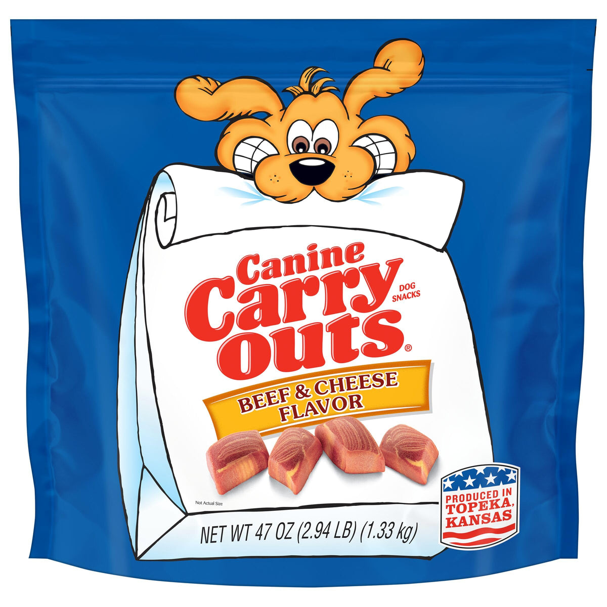Canine Carry Outs Bacon Flavor Dog Treats, 47 Ounce Bag