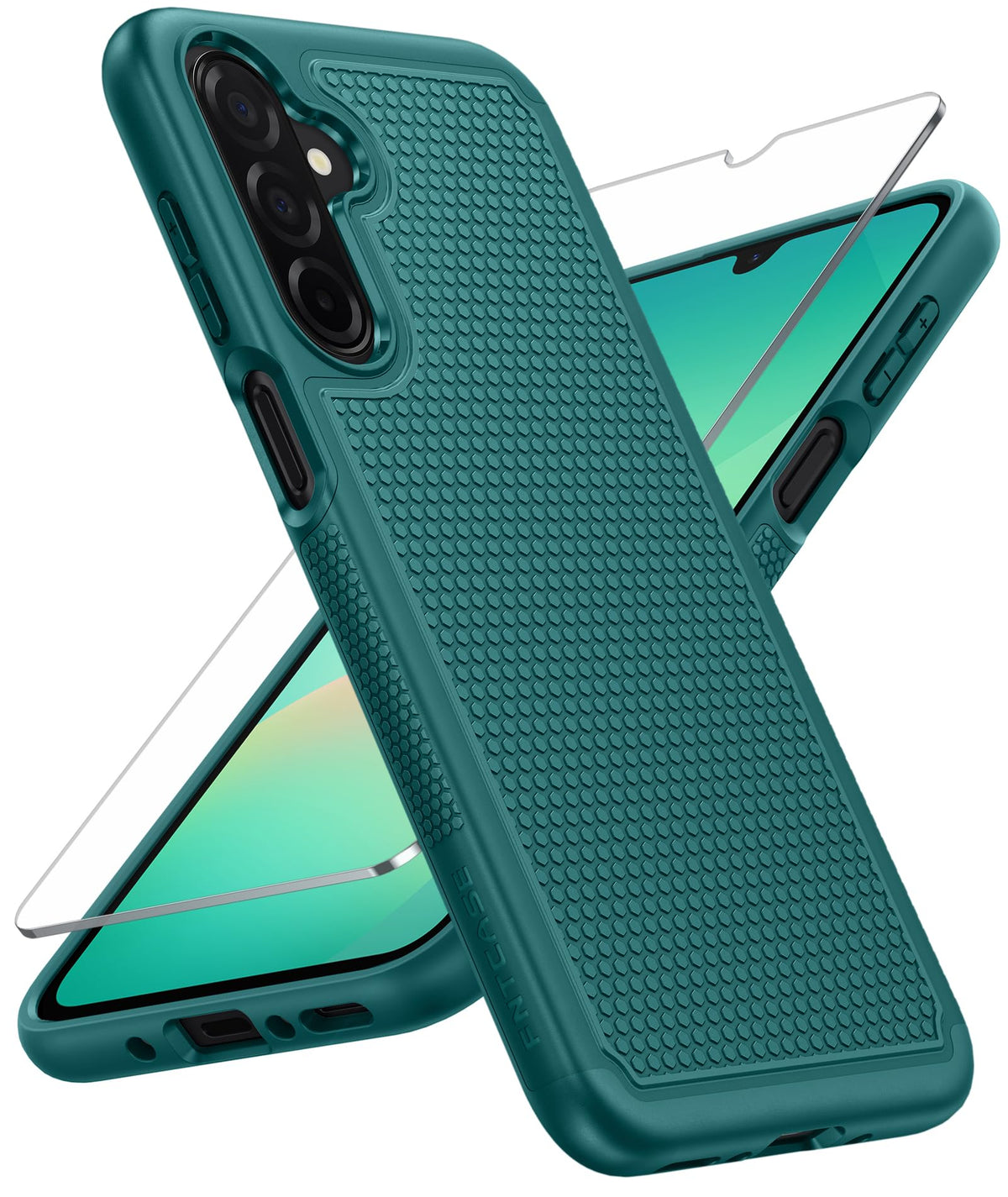 FNTCASE for Google Pixel 9a Case: Green Non Slip Textured