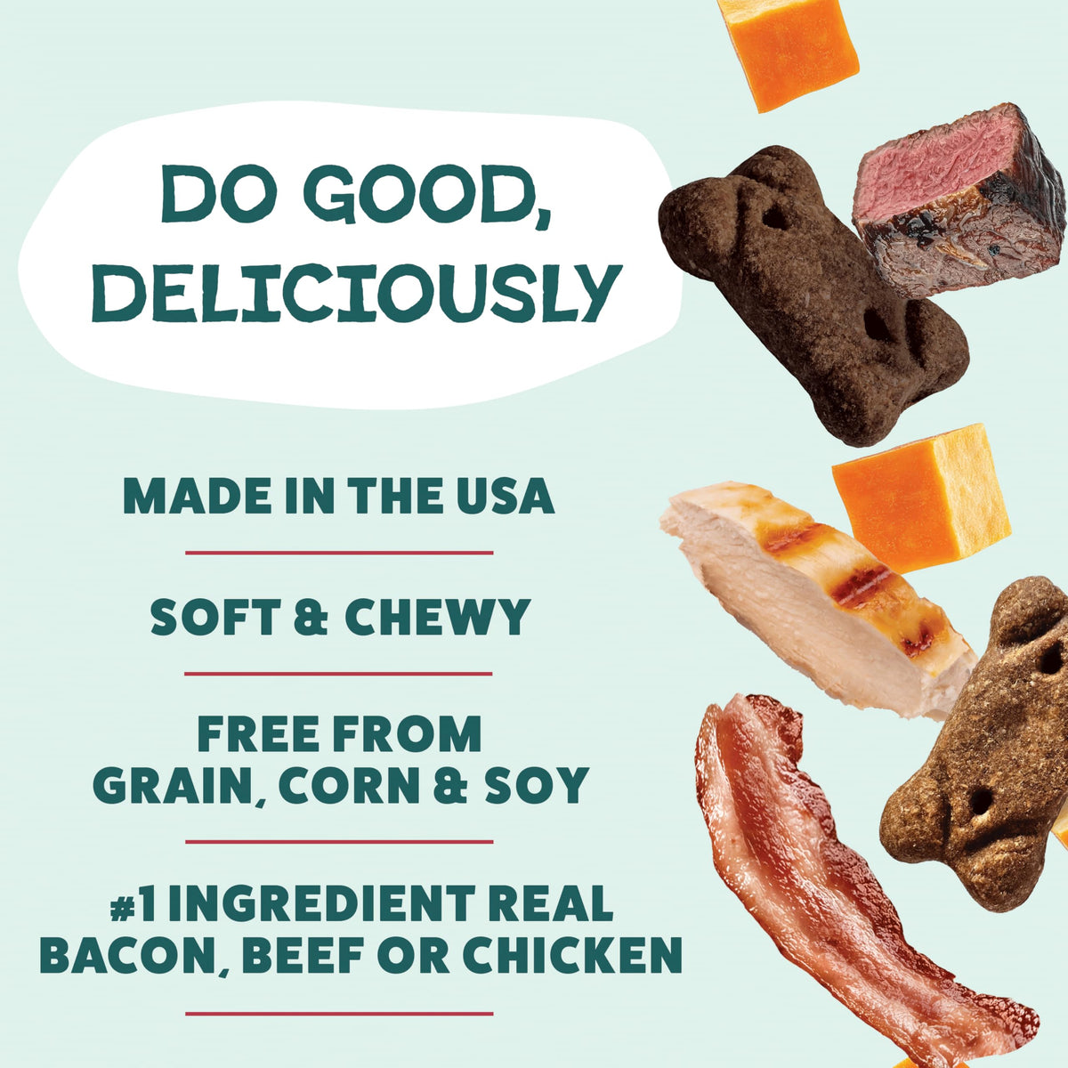 Shameless Pets Bacon Me Crazy Meaty Tenders, Soft Dog Treats, 8oz