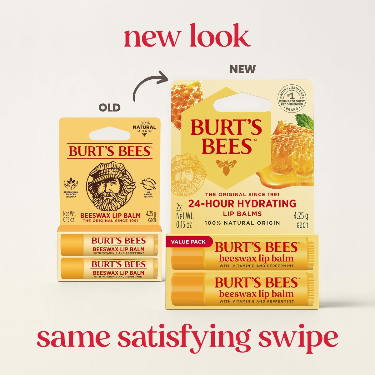 Burt's Bees Lip Balm, Vanilla Bean, 0.15 oz., 2 Tubes