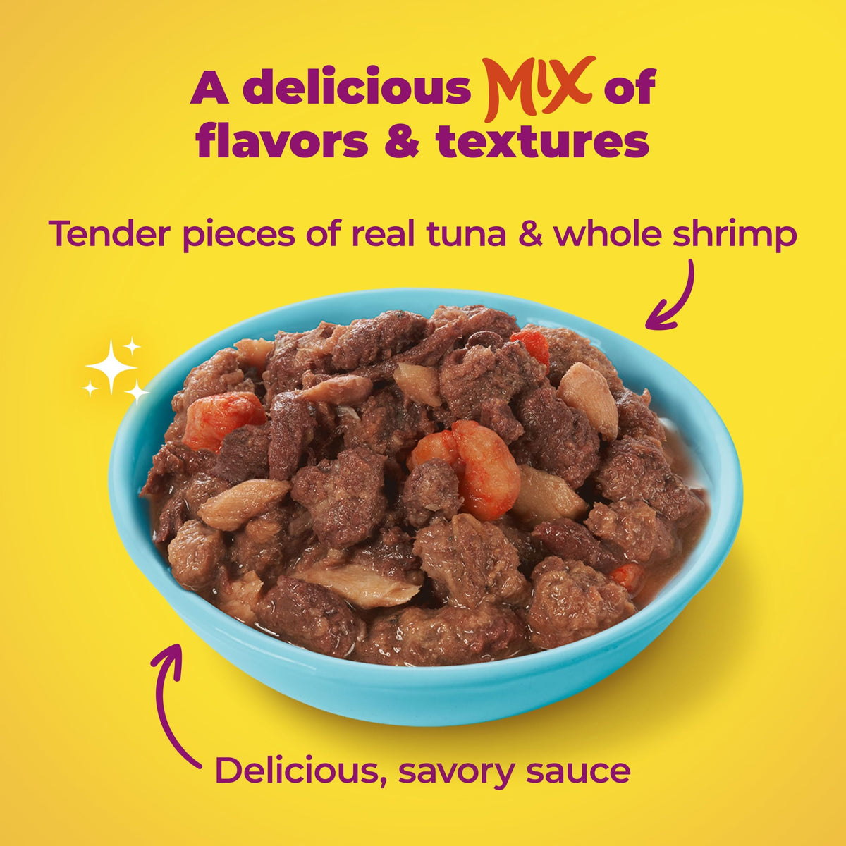 Meow Mix Poultry & Beef Favorites, Wet Food Variety Pack, 24 Cups