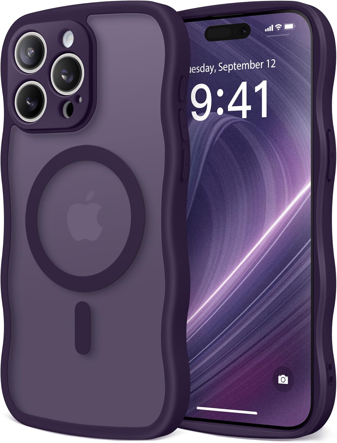 CAPRARO Cute for iPhone 11 Case, Compatible with MagSafe Stone