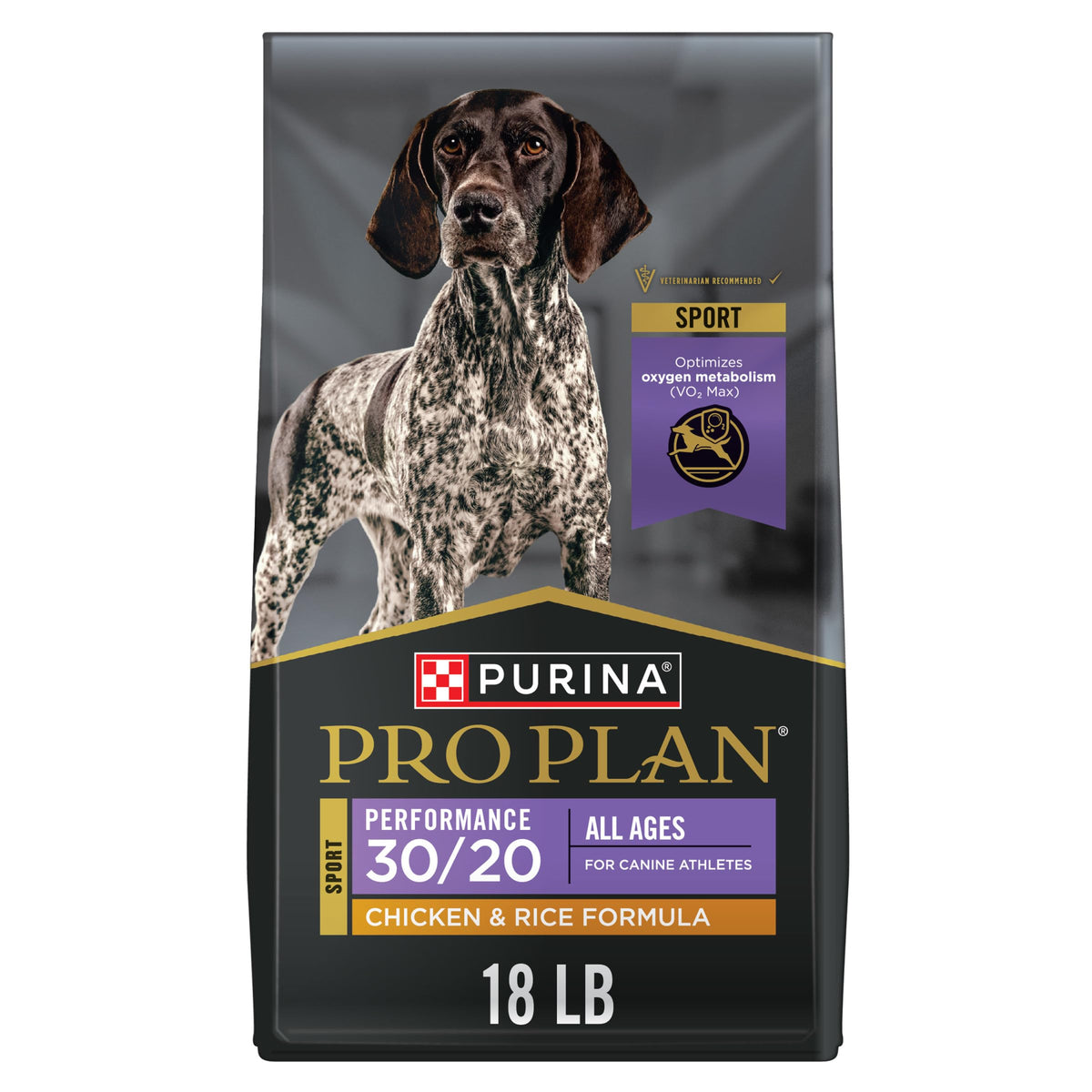 Purina Pro Plan Sport 30/20 High Protein Dry Dog Food, Beef & Bison, 33 lb
