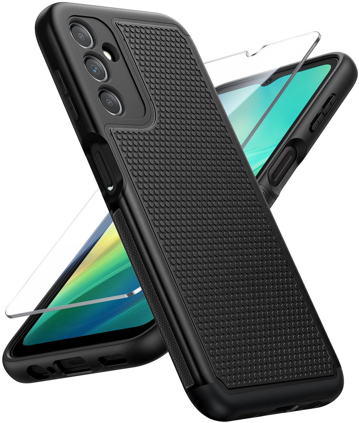 FNTCASE for Google Pixel 9a Case: Green Non Slip Textured
