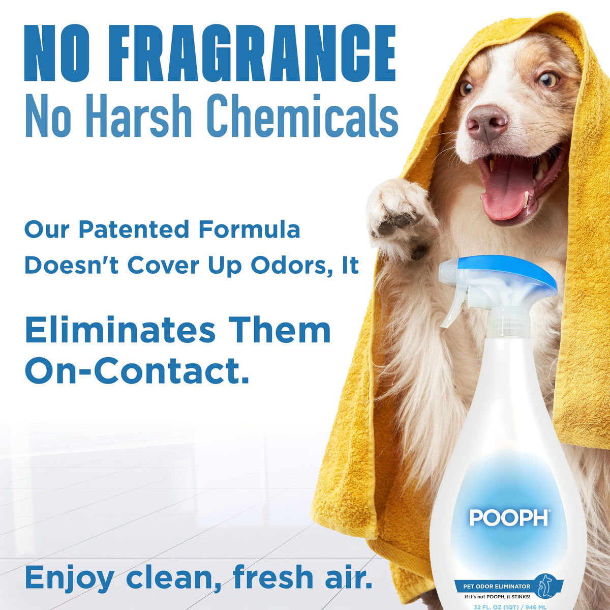 POOPH Pet Odor Eliminator Spray, 16 oz