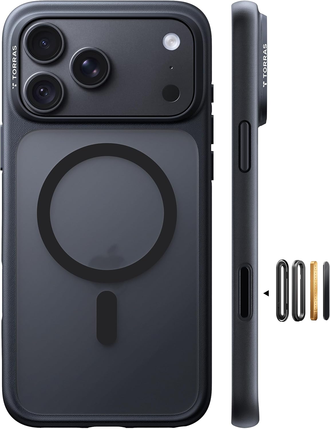 TORRAS for iPhone 18 Pro Case with MagSafe, 4X Mil-Grade Protection, Black