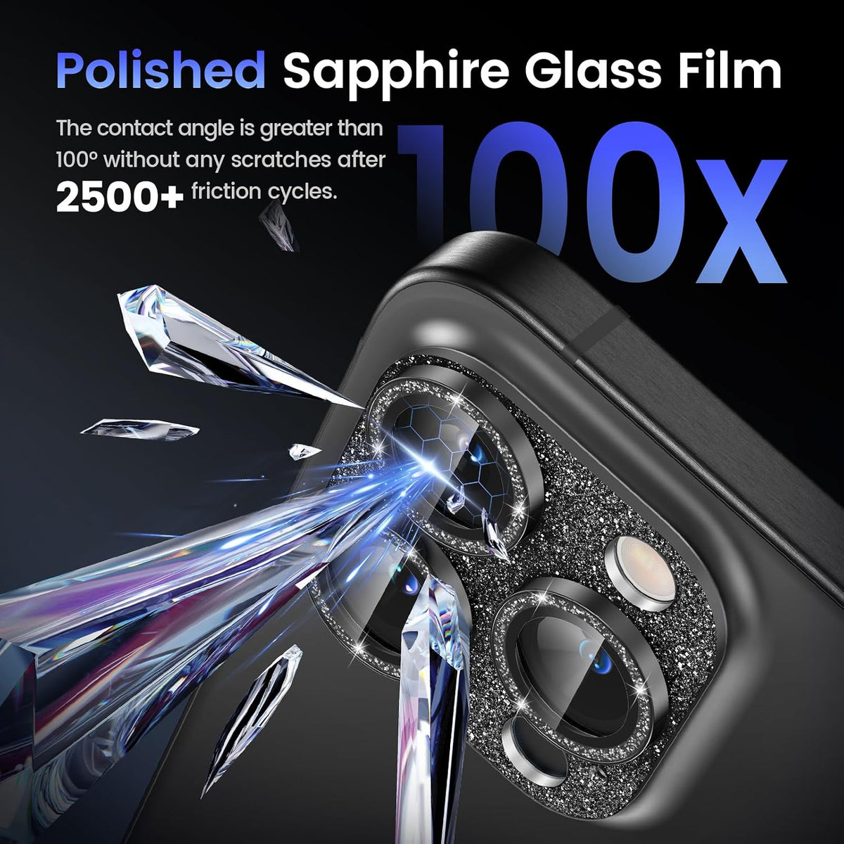 Tensea for iPhone 15 Pro Max/iPhone 15 Pro Camera Lens Protector