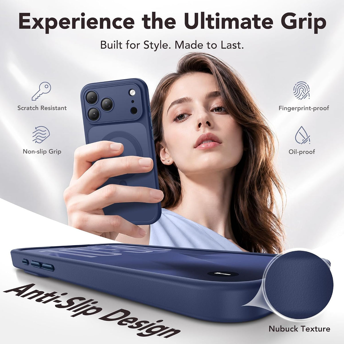 Magnetic Shockproof for iPhone 18 Pro & iPhone 17 Pro Case, Sunset Orange