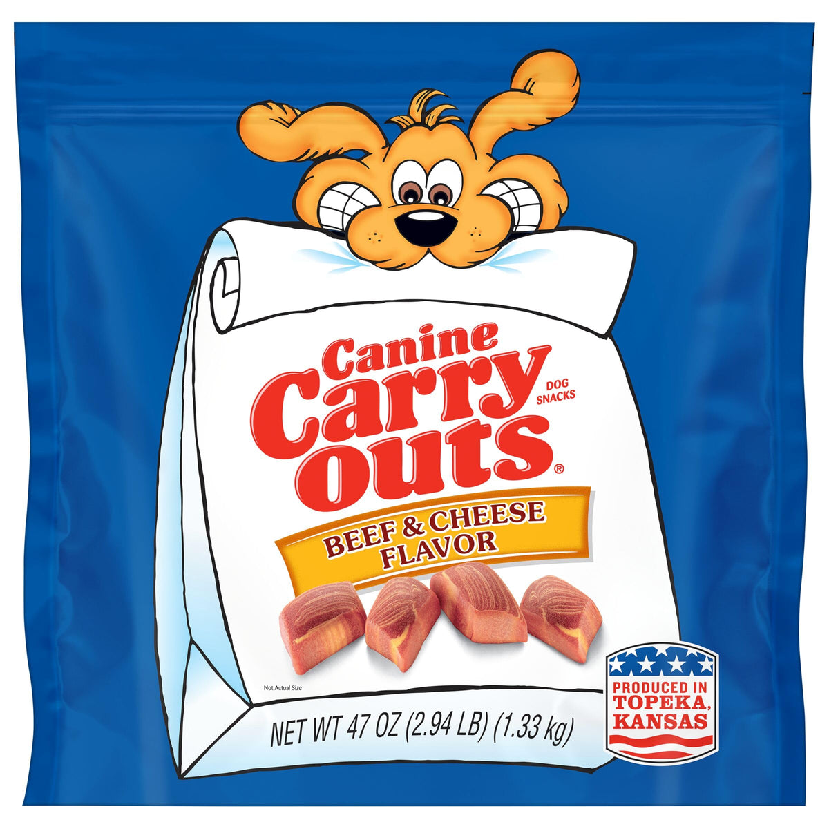Canine Carry Outs Bacon Flavor Dog Treats, 47 Ounce Bag