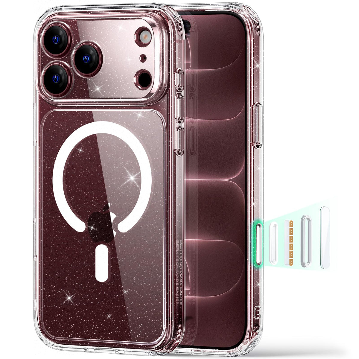ESR Classic Hybrid for iPhone 18 Pro Max/17 Pro Max Case, Frosted Black