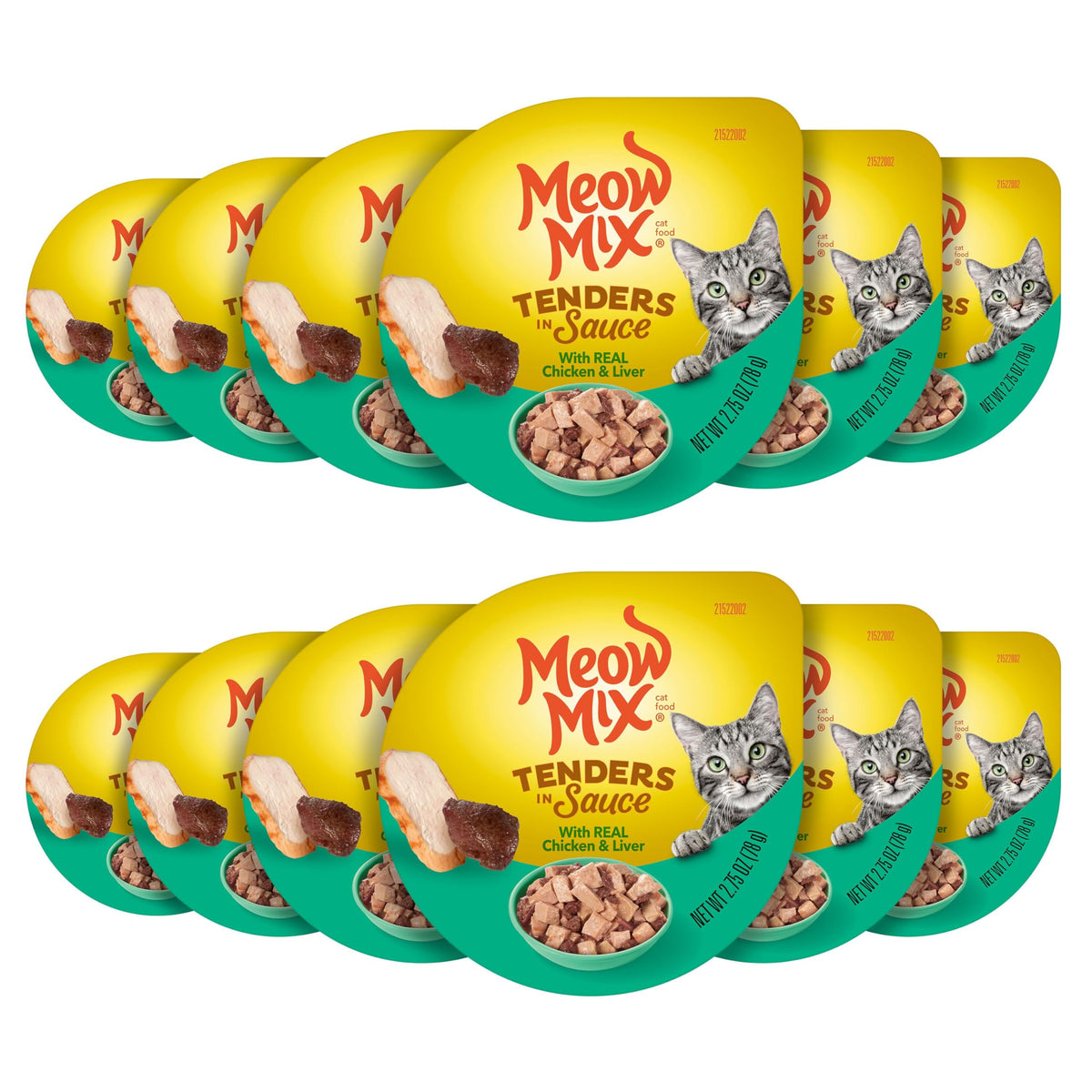 Meow Mix Poultry & Beef Favorites, Wet Food Variety Pack, 24 Cups