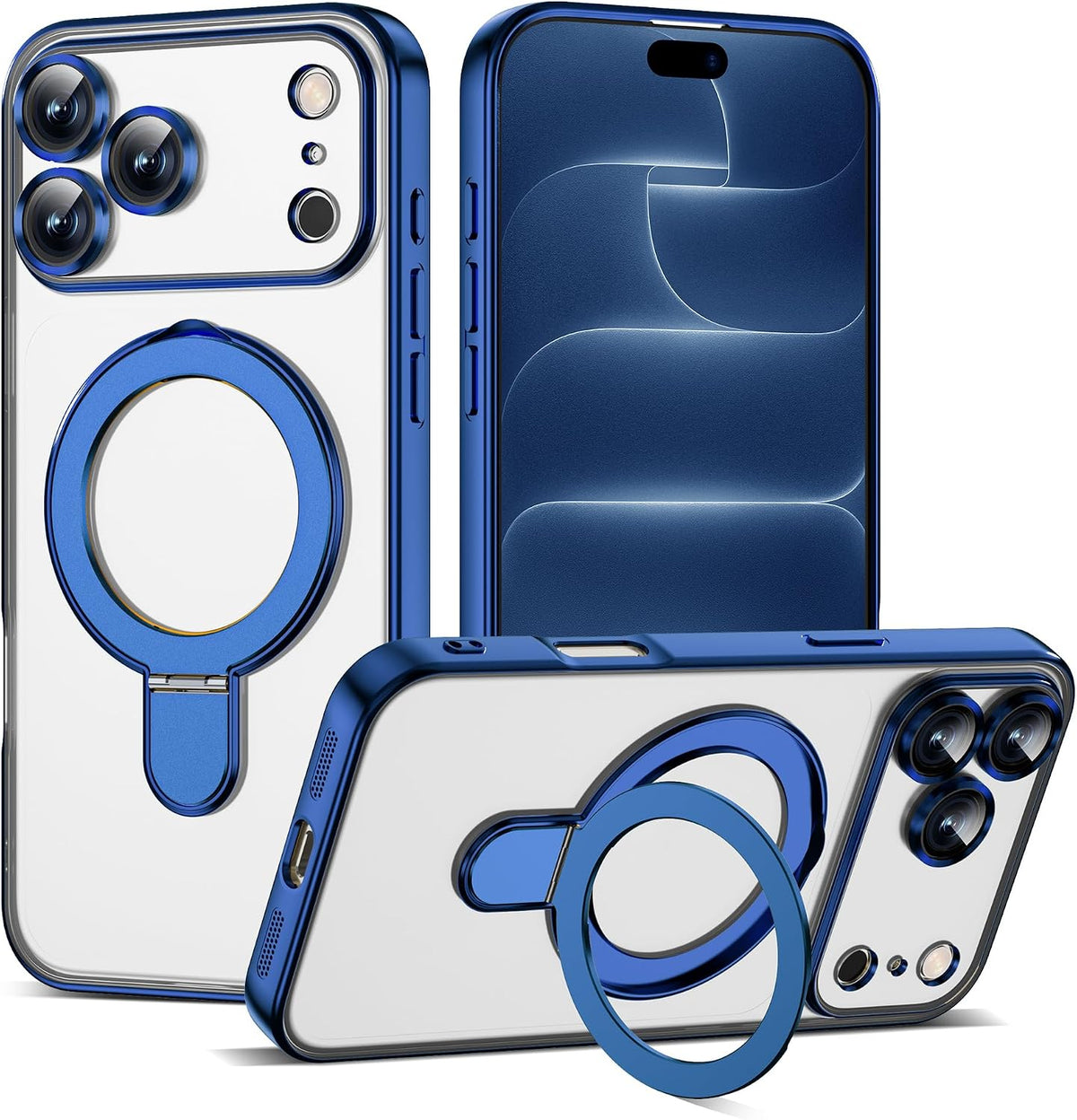 Marble Pattern Case for iPhone 11 with Stand 6.1",M-Purple