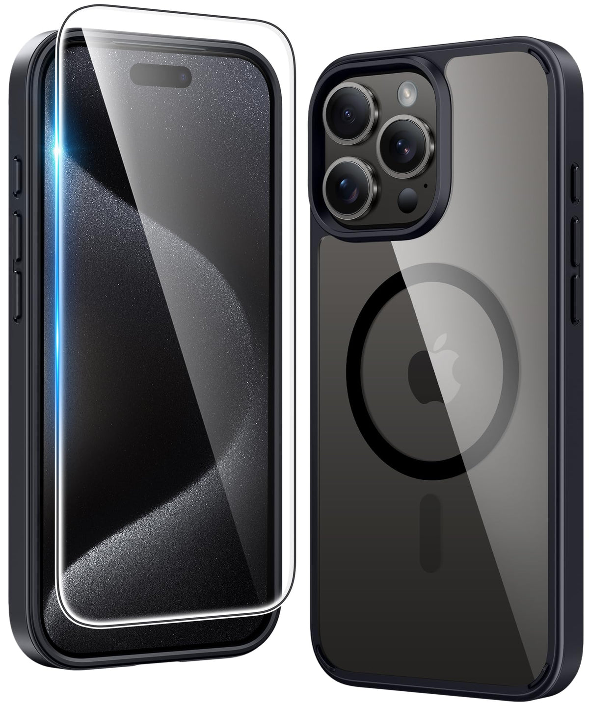 FNTCASE Magnetic for iPhone 15/14/13 Case, Clear
