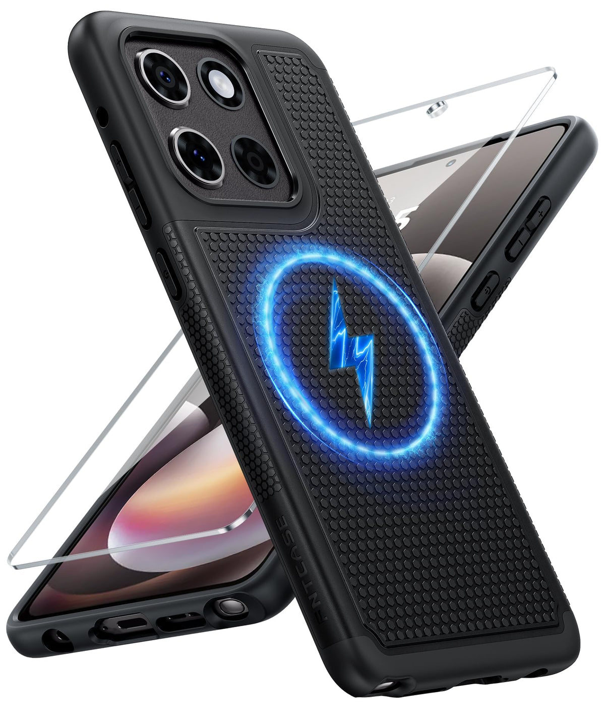 FNTCASE for Google Pixel 9a Case: Green Non Slip Textured